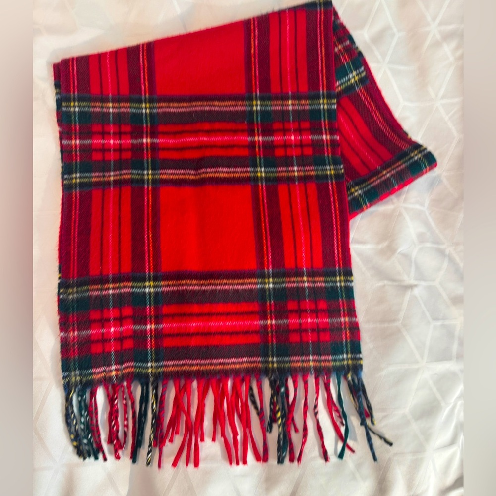 Red Plaid Scarf